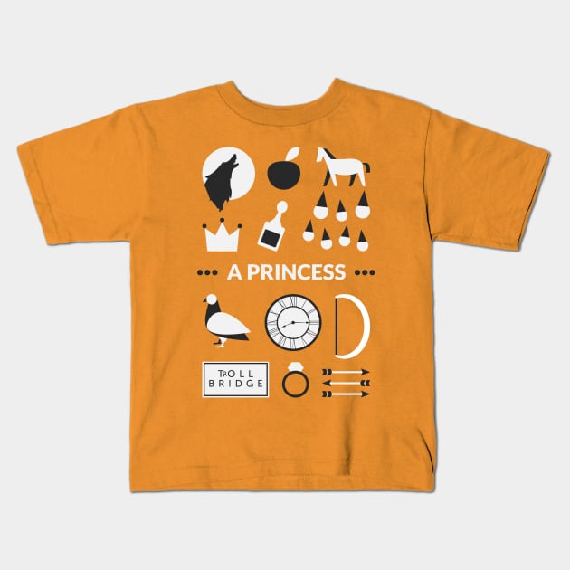 Once Upon A Time - A Princess Kids T-Shirt by Red